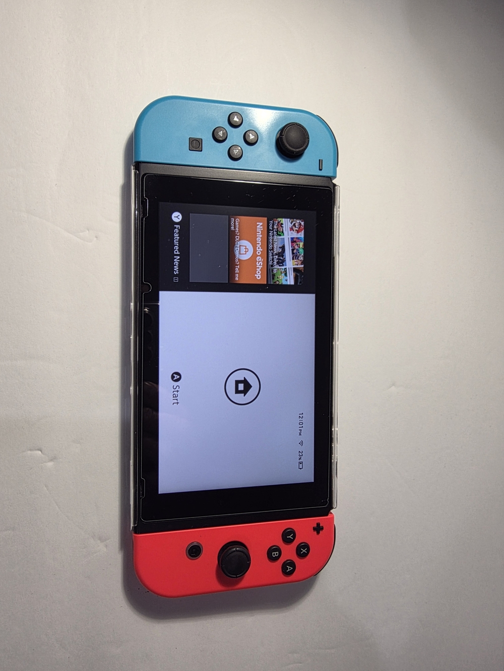 Nintendo Switch Console with Blue & Red Joy-Con - Picture 2 of 6